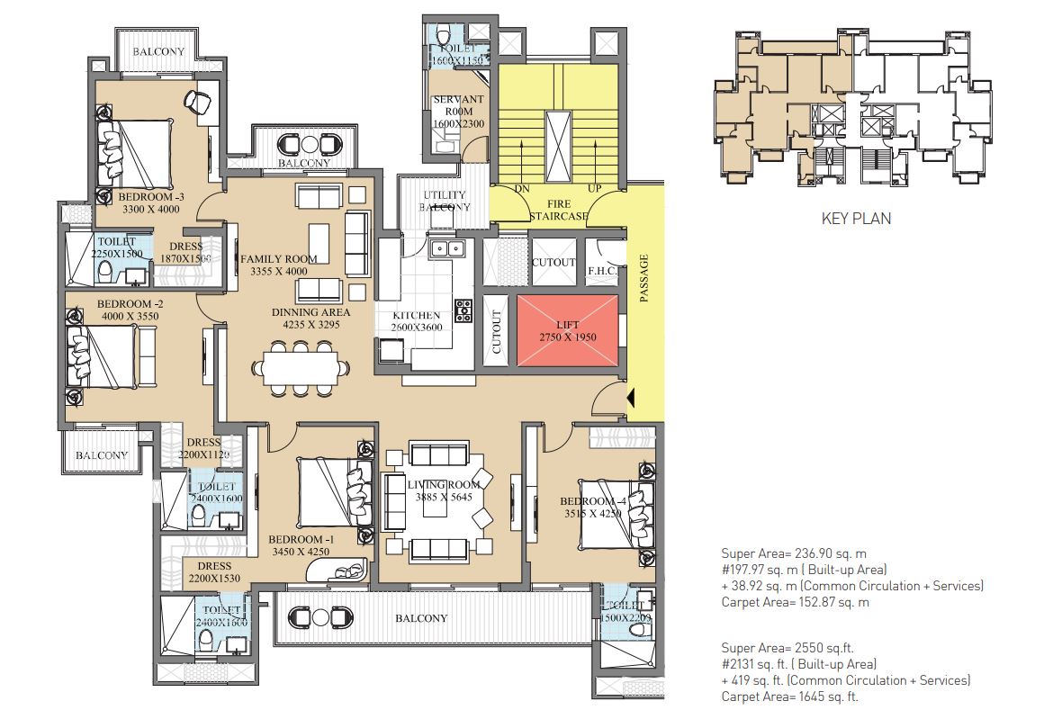 Typical Floor Unit- Type A
